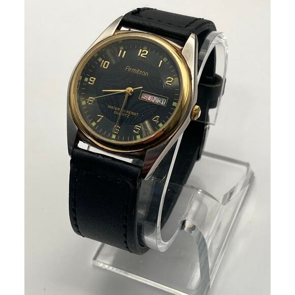 VTG Armitron 20/1143xl Day Date Mens Watch 36mm - Fresh Battery - Adjustable WR - Picture 4 of 11